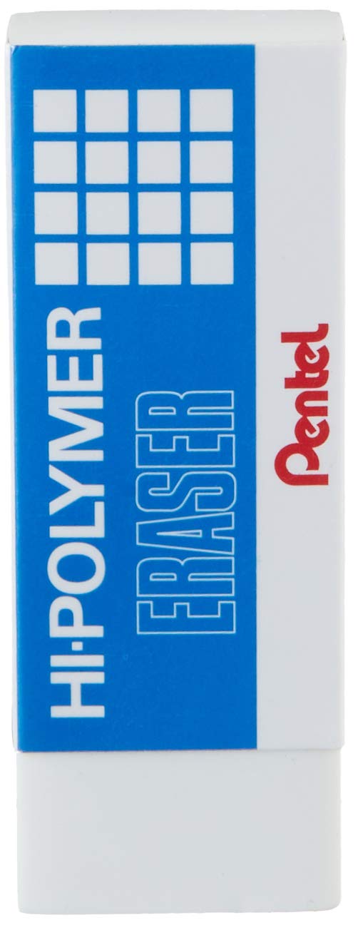 Pentel ZEH10 Hi-Polymer Eraser, Non-Abrasive, White, 1 Each - Image 4